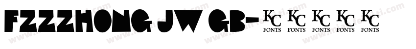 FZZZHONG JW GB字体转换